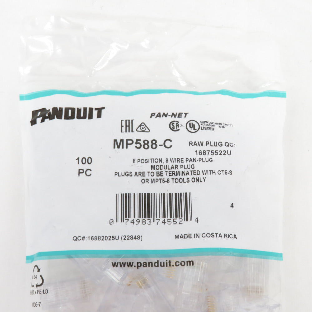 パンドウイット PANDUIT MP588-C Pan-Plug モジュラープラグ カテゴリ