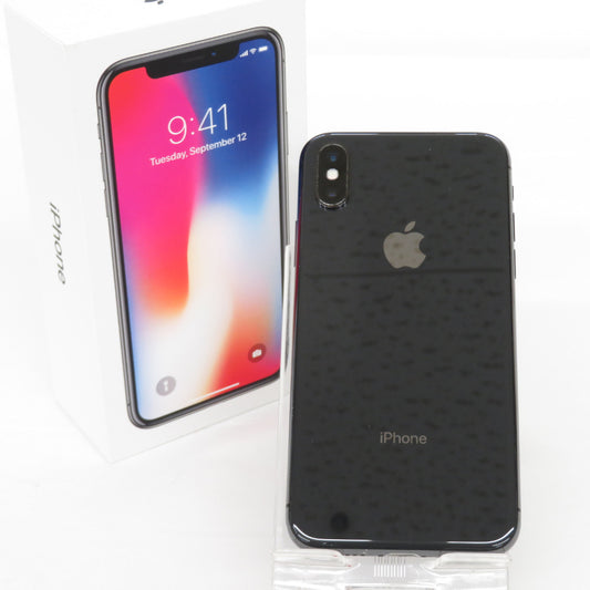 Apple iPhone X (アイフォン テン) iPhone au 256GB MQC12J/A スペースグレイ 本体のみ ネットワーク利用制限〇 ※SIMロック有※
