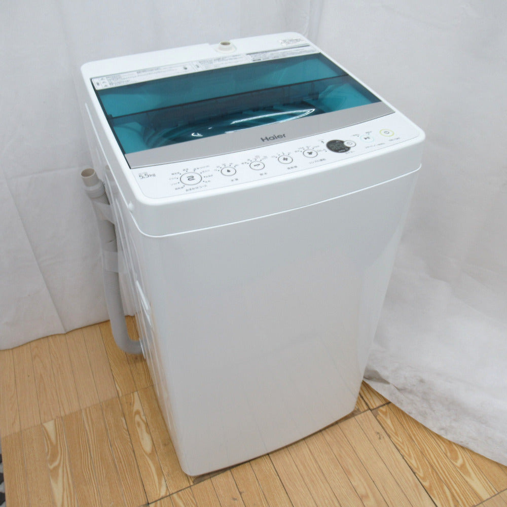 Haier ハイアール 全自動電気洗濯機 JW-C55A 5.5kg 2018年製 ホワイト 