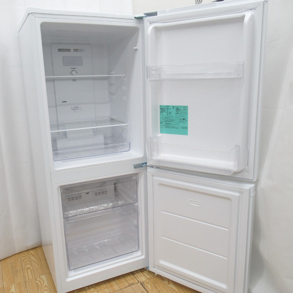 Haier (ハイアール) 冷蔵庫 ファン式 1L 2ドア JR-NF140M ホワイト 2022年製 一人暮らし 洗浄・除菌済み
