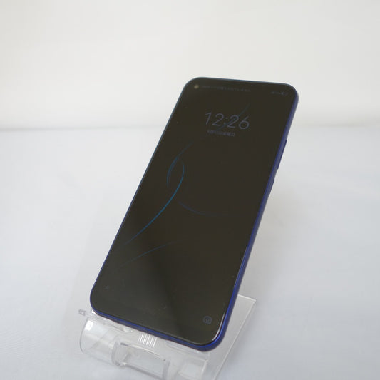 Androidスマホ Ymobile Libero 5G A003ZT ブルー SIMロックあり 利用制限〇 難あり