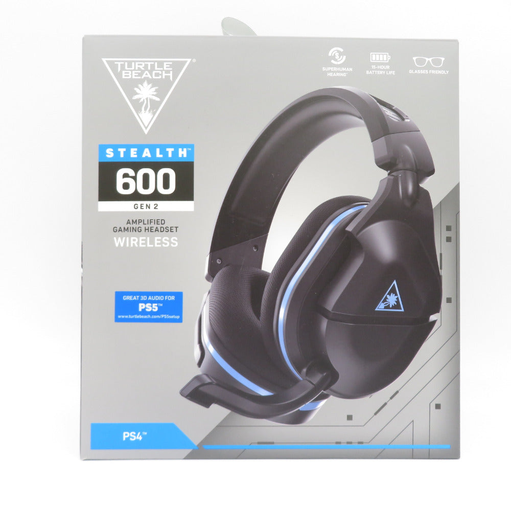 ゲーム周辺機器 Turtle Beach Stealth 600 Gen 2 PS5 & PS4 用 ワイヤレスゲーミングヘッドセット ブラック フリップミュート式マイク TBS-3140-04