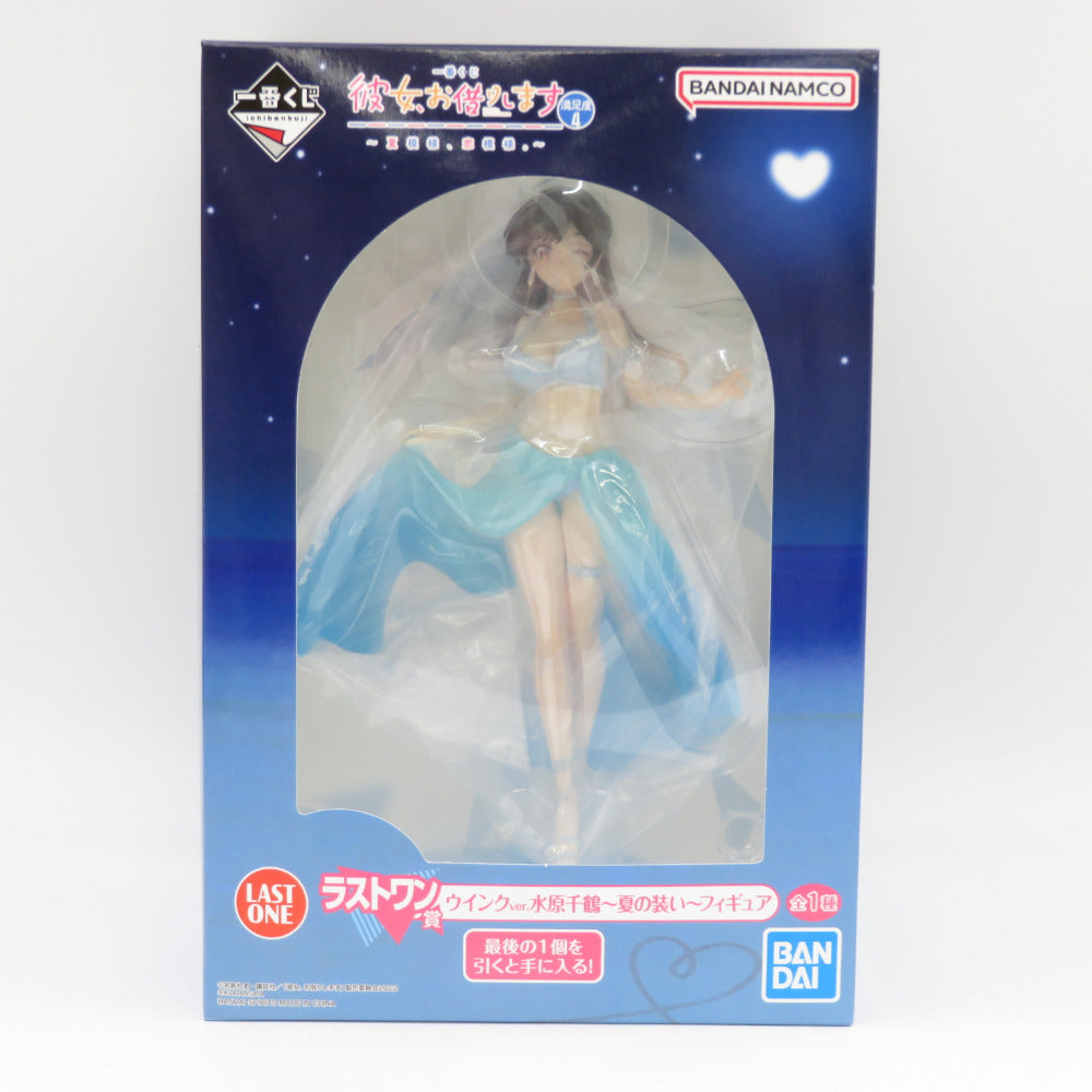 BANDAI バンダイ フィギュア 未開封品 一番くじ 彼女、お借りします 満足度4〜夏模様、恋模様。〜 ラストワン賞 ウインクver.水原千鶴〜夏の装い〜 未使用品