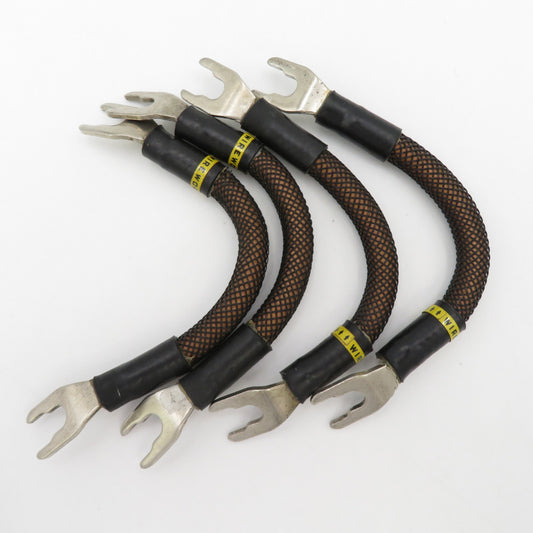 オーディオ機器 WIRE WORLD ワイヤーワールド ジャンパーケーブル スペードプラグ 4本セット