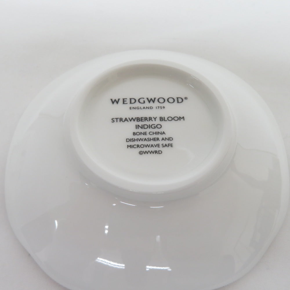 WEDGWOOD ウエッジウッド 食器 WEDGWOOD ストロベリーブルームインディゴ プレートセット 箱あり 美品