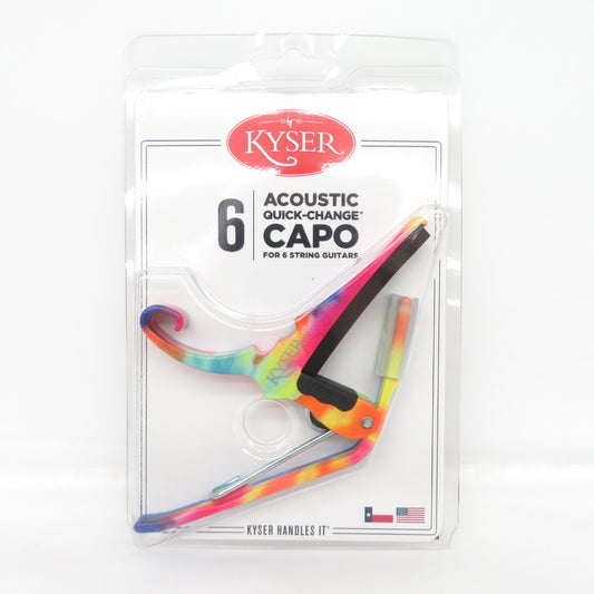 Quick-Change Capo KG6TDA TIE-DYE カポタスト アコースティックギター用 タイダイ 未開封品 未使用品 楽器アクセサリー