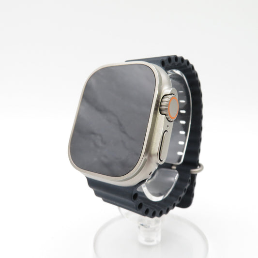 Apple Watch Ultra アップルウォッチ ウルトラ スマホアクセサリー GPS + Cellularモデル 49mmチタニウムケースとミッドナイトオーシャンバンド 32GB 赤ロム保証 MQFK3J/A 美品