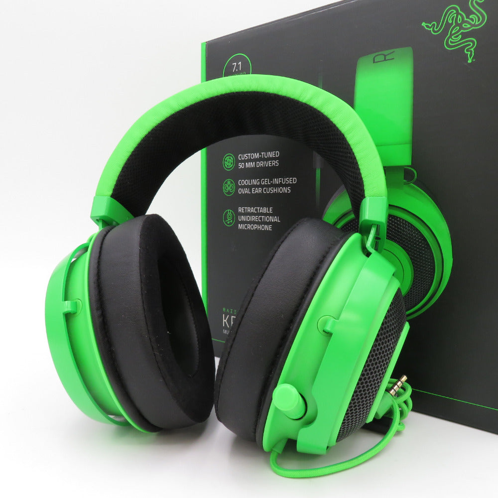 Razer KRAKEN レイザー クラーケン ゲーム周辺機器 ゲーミング ヘッドセット Kraken Green クラーケングリーン  RZ04-02830200-R3M1