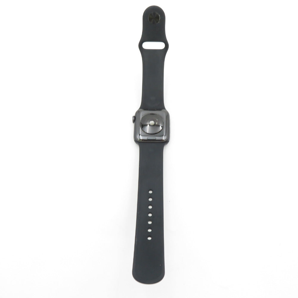 Apple Watch SE アップルウォッチ スマホアクセサリー 第1世代 40mm スペースグレイ アルミニウムケース ブラックスポーツバンド  MYDP2J/A