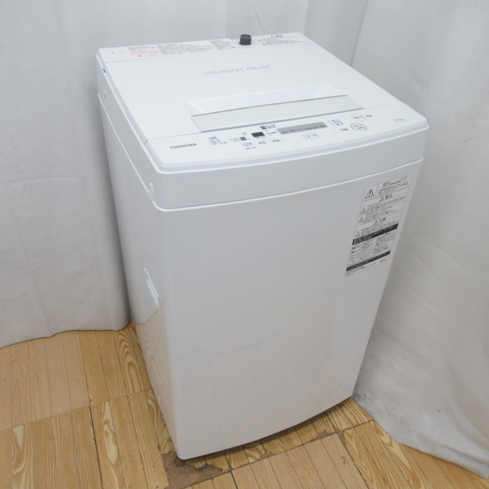 TOSHIBA 4.5kg洗濯機 AW-45M7 2019年製-