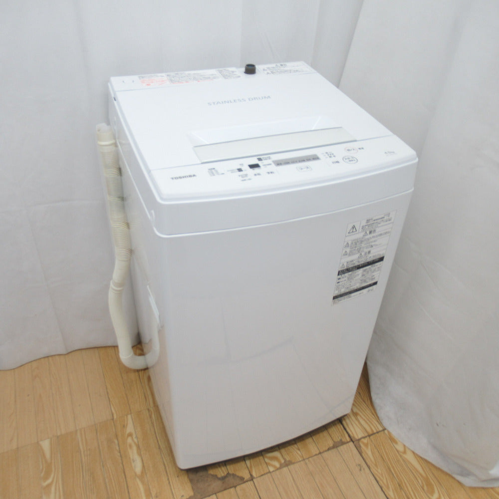 ID 982233 東芝4.5Kg 2020年製 AW-45M7（W) 日焼けキズ有