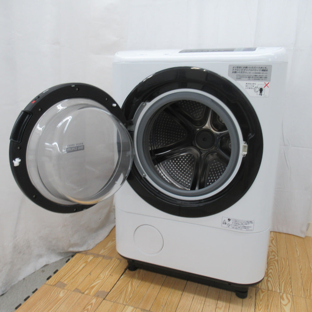 HITACHI 日立 ドラム式洗濯乾燥機 ビッグドラム 洗濯12kg/乾燥6kg 斜 左開き BD-NX120AE4 2017年製 洗浄・除菌済み