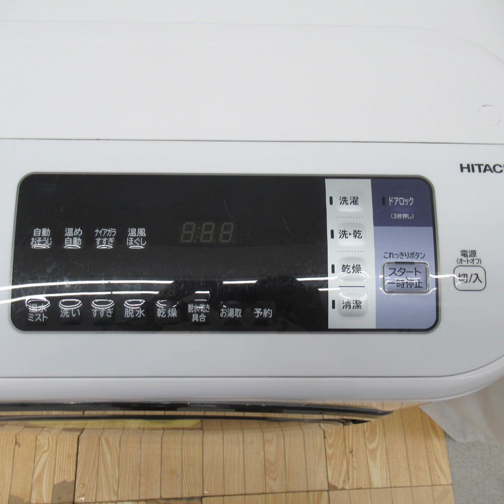 HITACHI 日立 ドラム式洗濯乾燥機 ビッグドラム 洗濯12kg/乾燥6kg 斜 左開き BD-NX120AE4 2017年製 洗浄・除菌済み