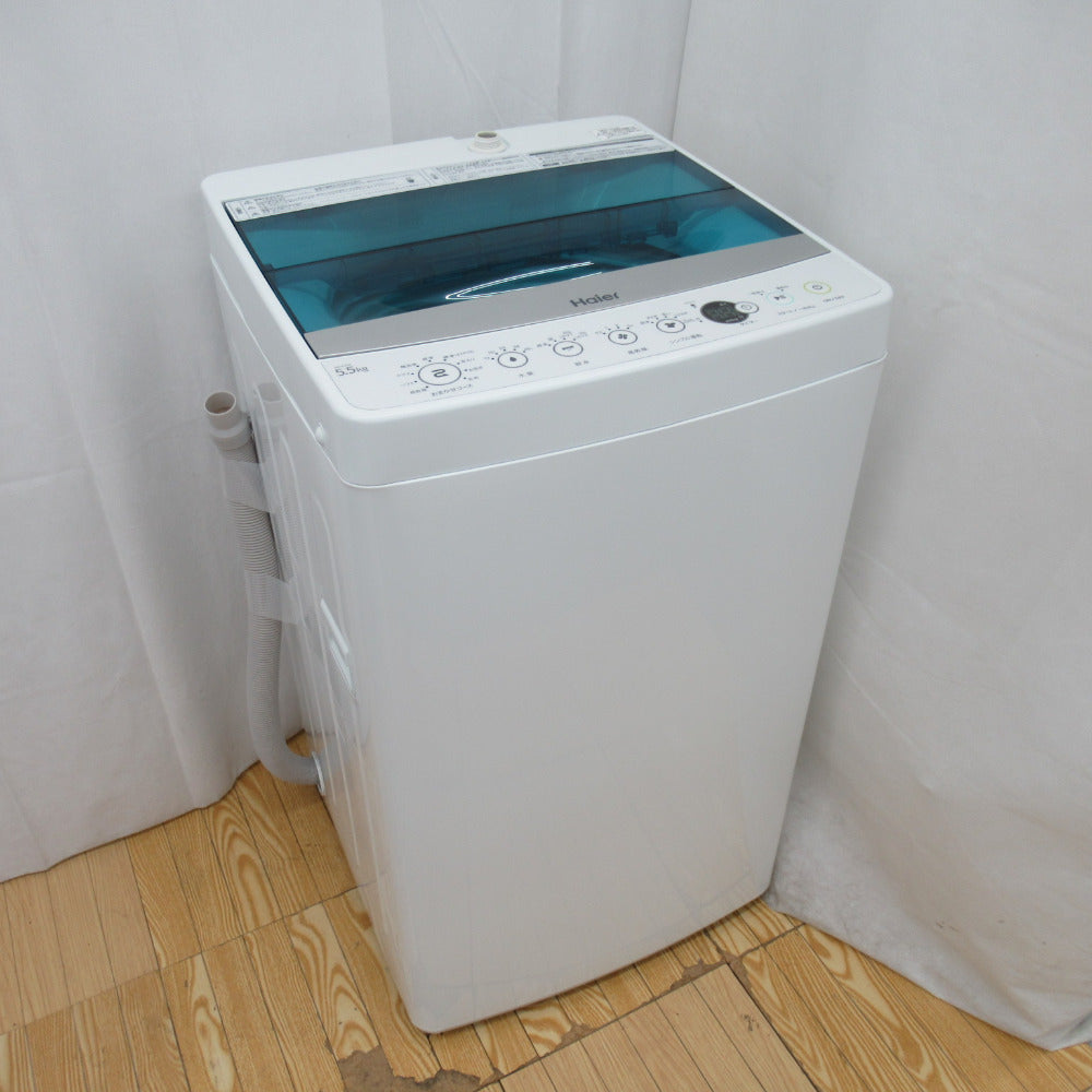 Haier ハイアール 全自動電気洗濯機 JW-C55A 5.5kg 2016年製 ホワイト 