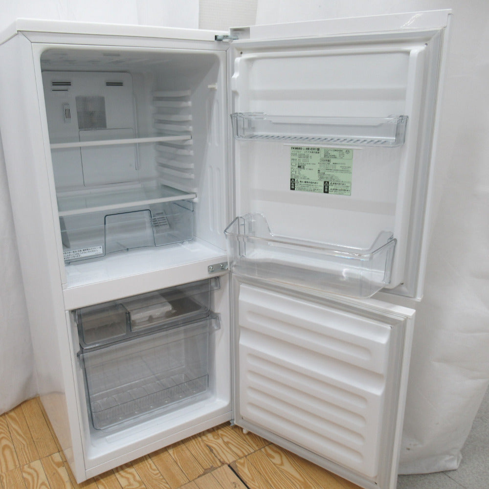 管理KRR202】TWINBIRD 2020年 HR-E911W 110L 2ドア 冷凍冷蔵庫