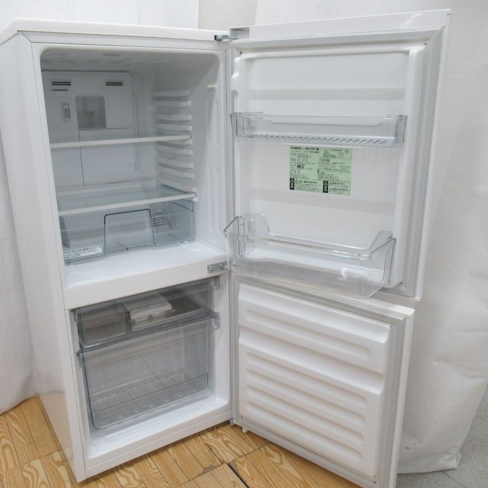 TWINBIRD ツインバード 冷蔵庫 ファン式 110L 2ドア ホワイト HR 