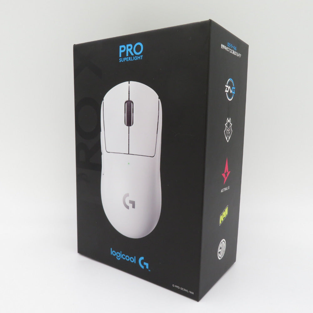 Logicool G PRO X SUPERLIGHT ワイヤレス ゲーミングマウス ホワイト ロジクール G-PPD-003WL-WH ゲーム周辺機器 美品