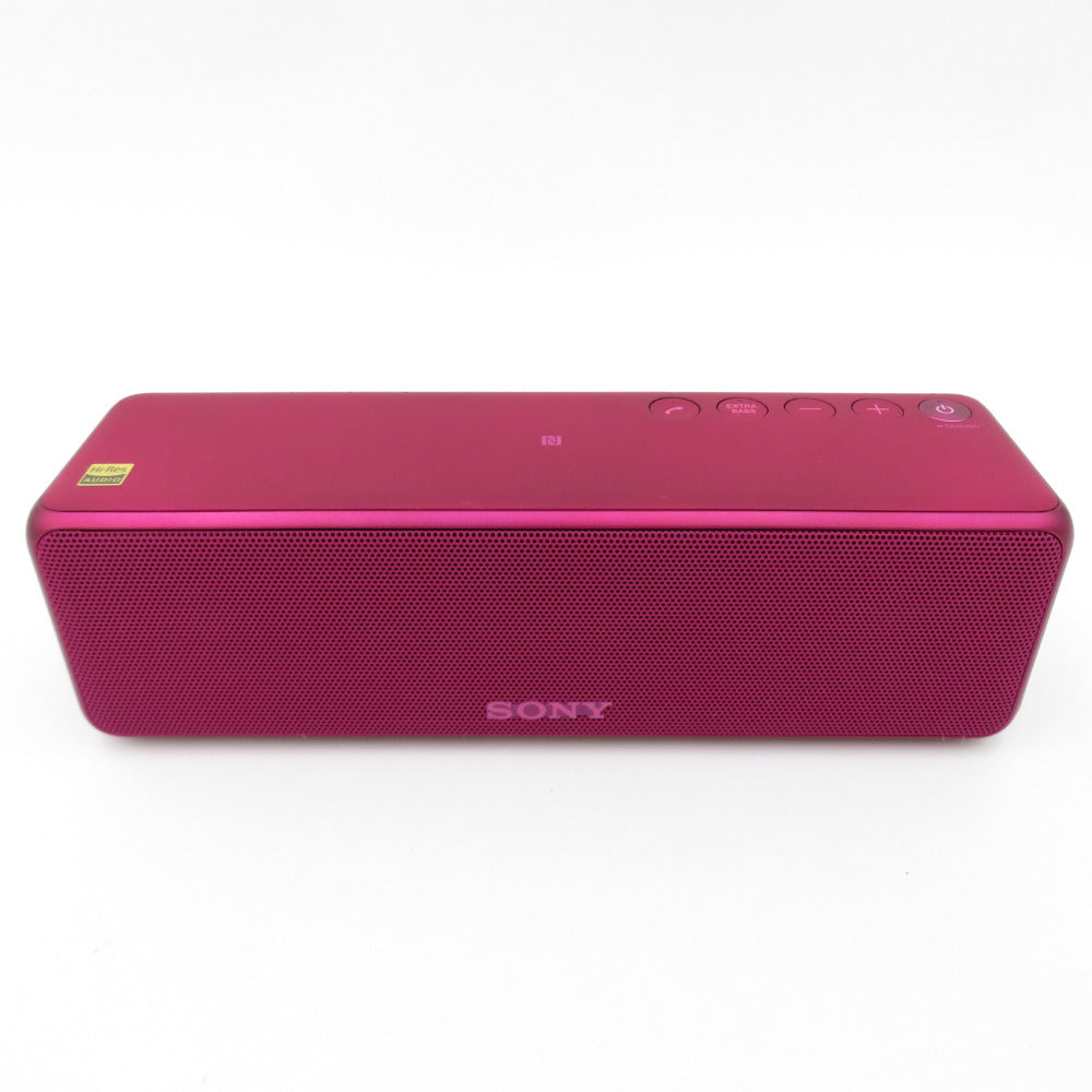 sony (ソニー) ワイヤレスポータブルスピーカー h.ear go ハイレゾ/Bluetooth/Wi-Fi対応 ボルドーピンク SRS-HG1 美品