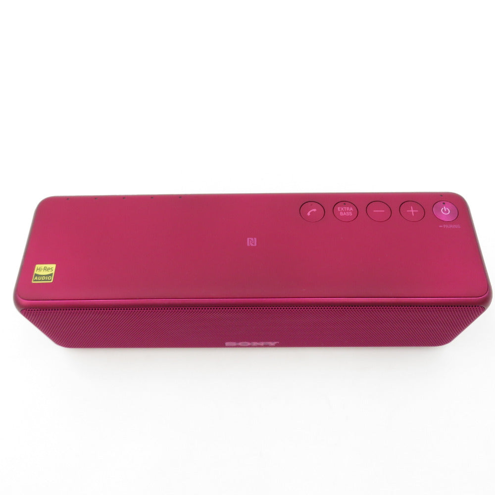 sony (ソニー) ワイヤレスポータブルスピーカー h.ear go ハイレゾ/Bluetooth/Wi-Fi対応 ボルドーピンク SRS-HG1 美品