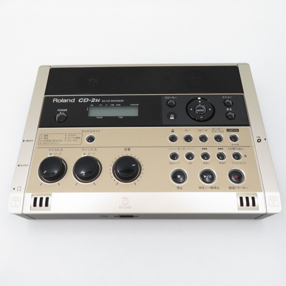 roland cd-2u CDレコーダー 専用ケース付き - 器材