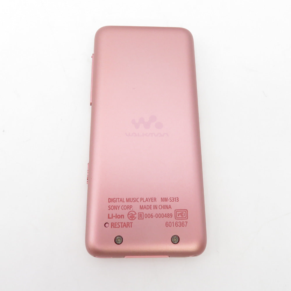 ソニー WALKMAN (ウォークマン) NW-S313 4GB ライトピンク スピーカー
