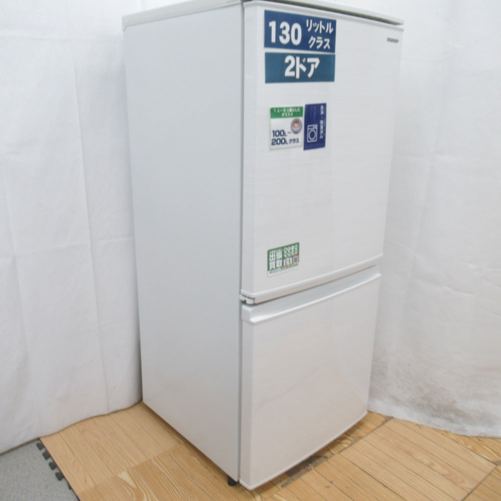 SHARP 2ドア冷蔵庫 137L 2019年製 SJ-D14E-W - 冷蔵庫