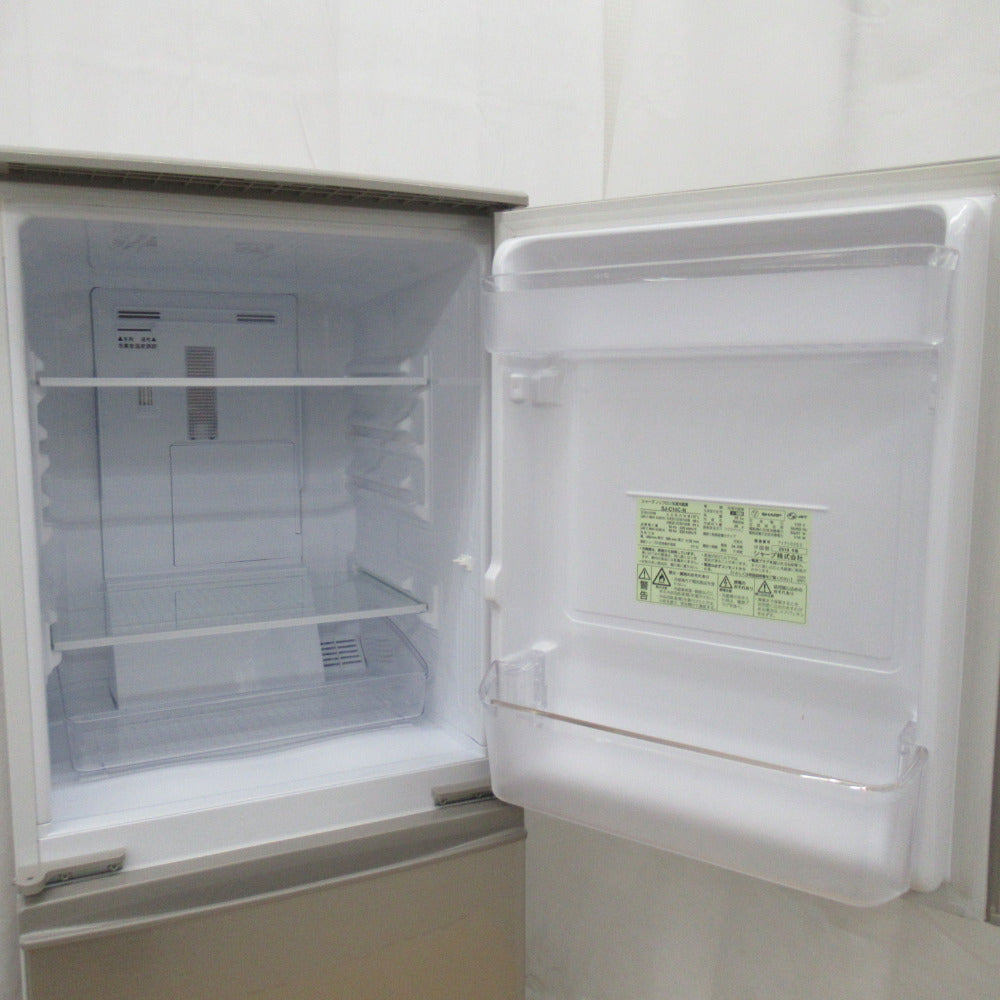 SHARP シャープ 冷蔵庫 137L 2ドア つけかえどっちもドア SJ-C14C-N  