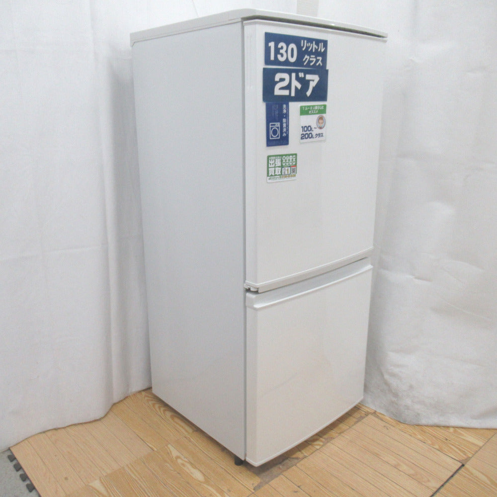 シャープ 冷蔵庫  137L ホワイト SJ-D14B-W