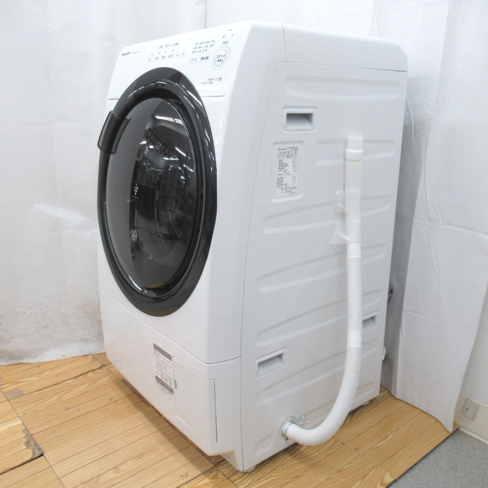 SHARP シャープ 洗濯機 ドラム式洗濯乾燥機 洗濯7kg/乾燥3.5kg 斜 右