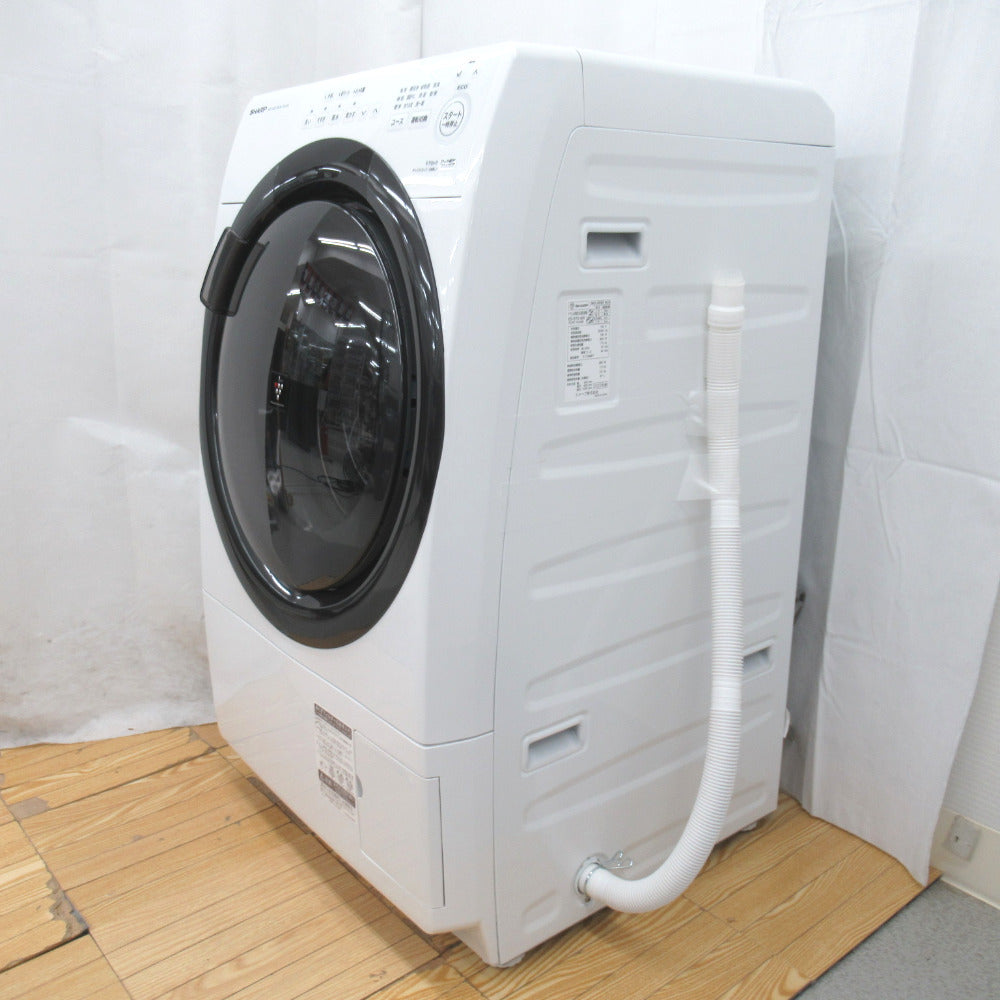 SHARP ドラム式洗濯機 ES-S7G-WL WHITE - 生活家電