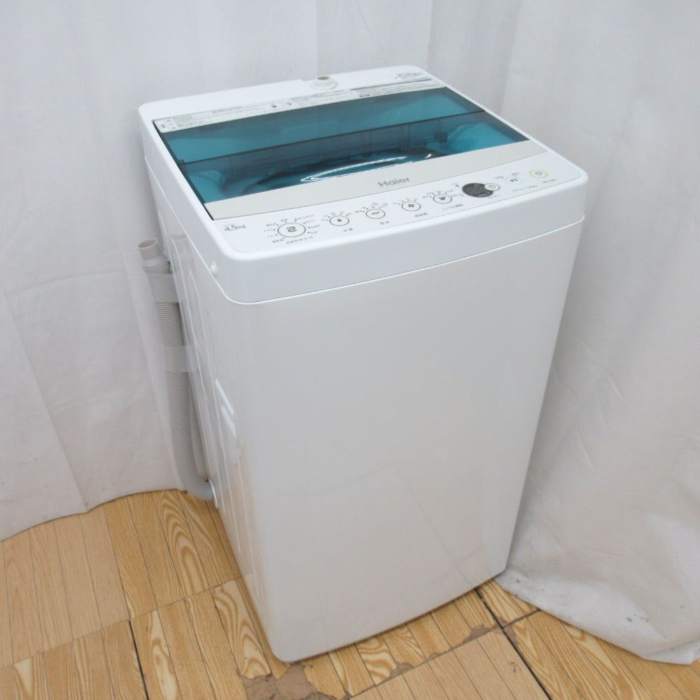 生活家電2023年製 ハイアール 全自動洗濯機 4.5kg 保証あり - 洗濯機