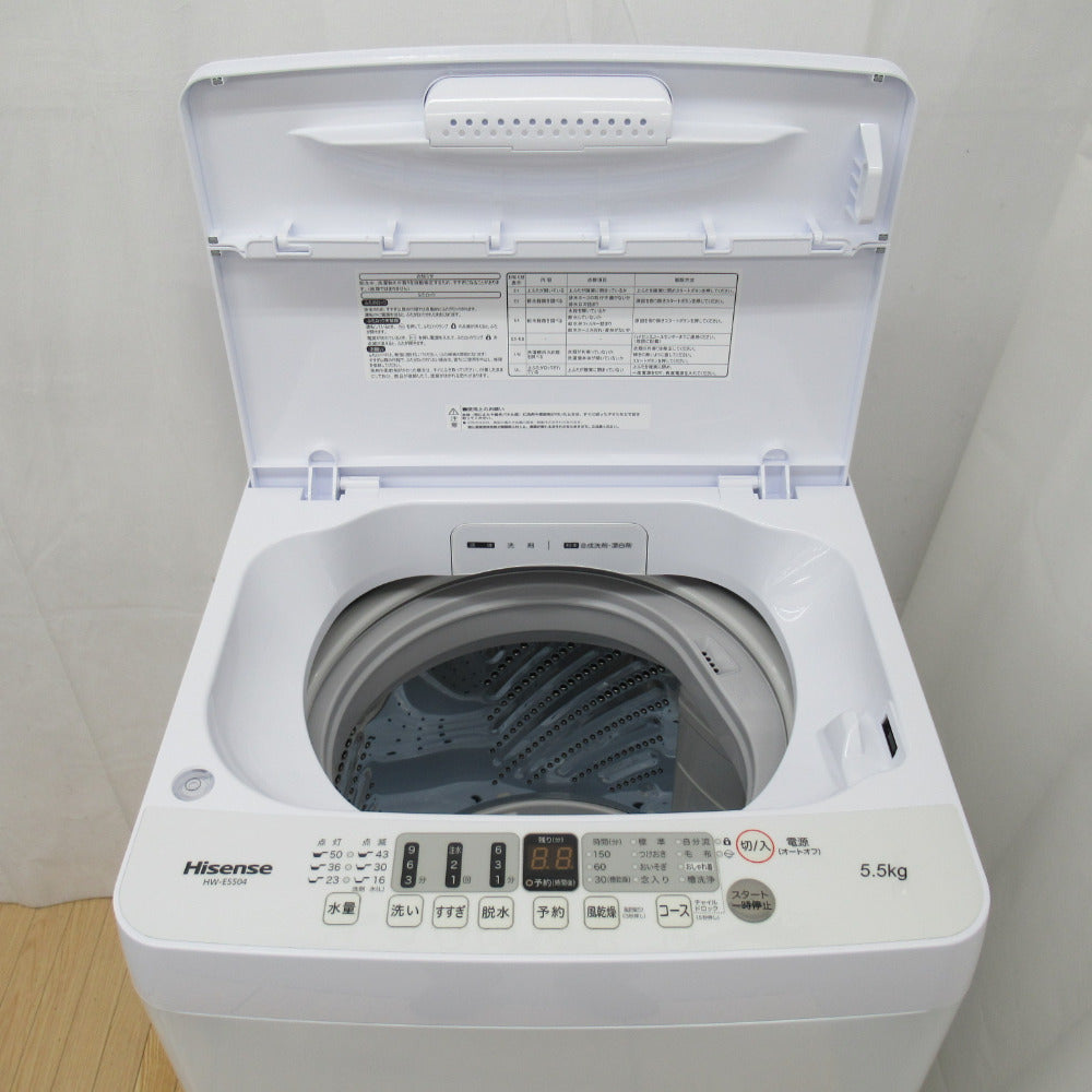 Hisence ハイセンス 洗濯機 全自動電気洗濯機 HW-E5504 5.5kg 2021年製 