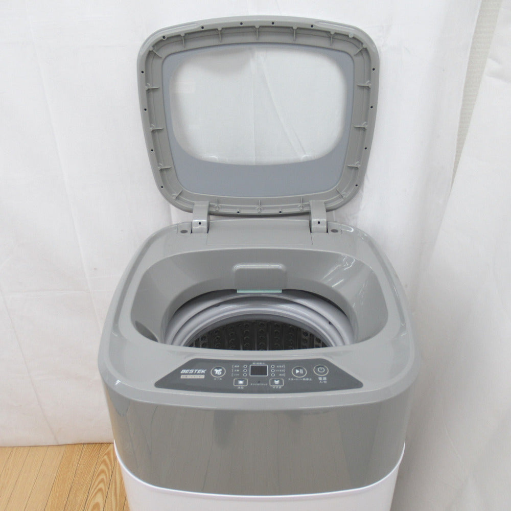BESTEK ベステック 小型洗濯機 BTWA01 ホワイト 3.8kg 2019年製 洗浄・除菌済み コンパクト洗濯機 抗菌パルセーター