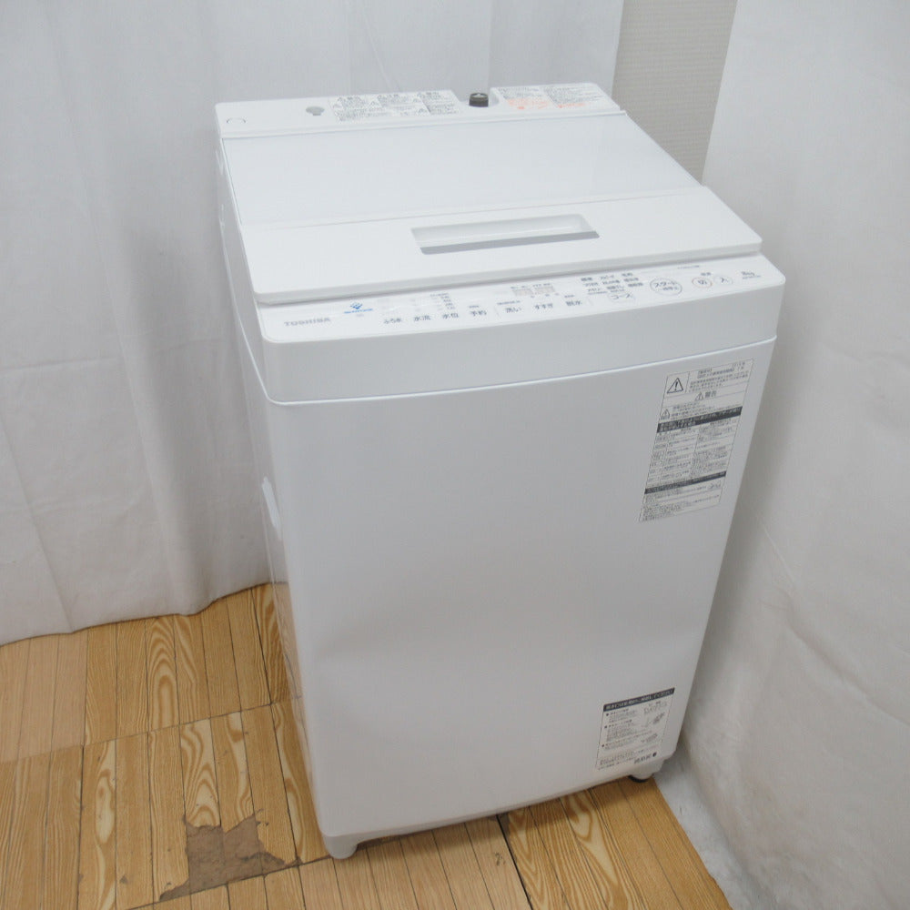 TOSHIBA ZABOON 全自動洗濯機 8.0Kg AW-8D7-W グランホワイト 2019年 