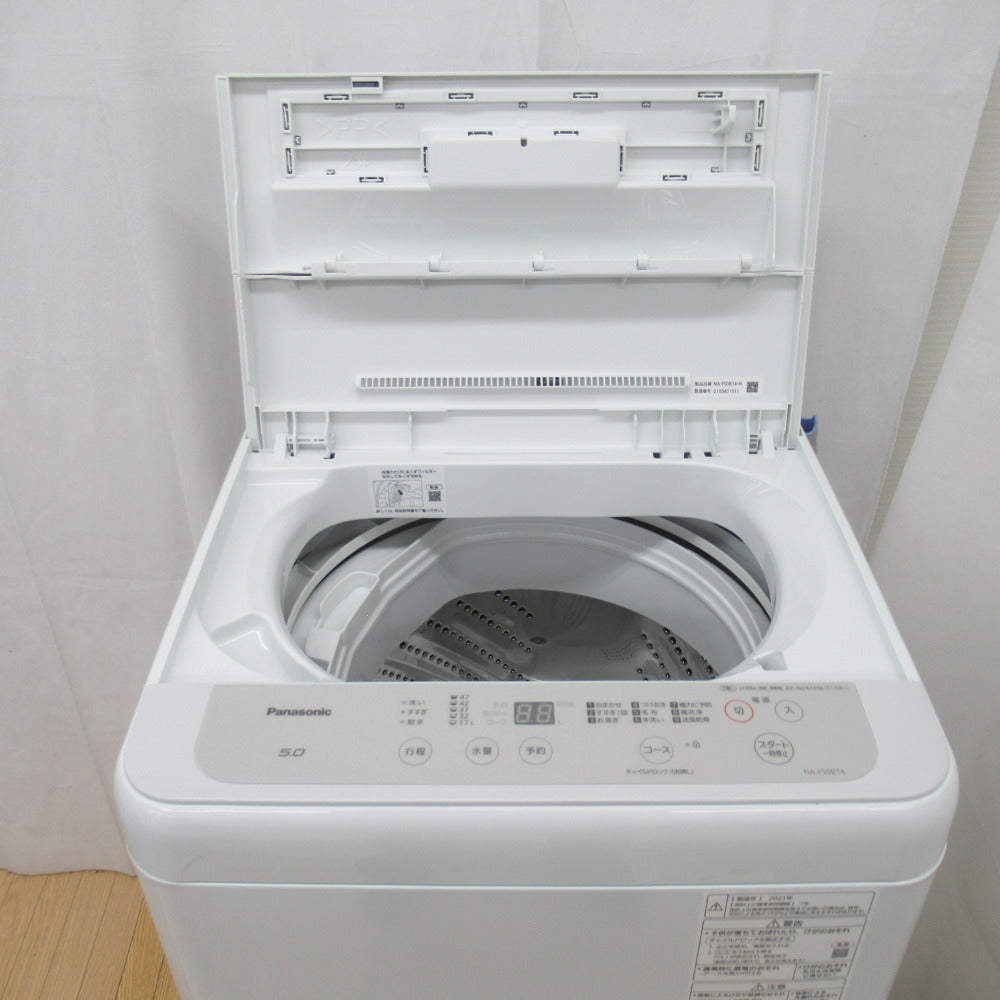 Panasonic パナソニック 全自動電気洗濯機 NA-F50B14 5.0kg 2021年製 