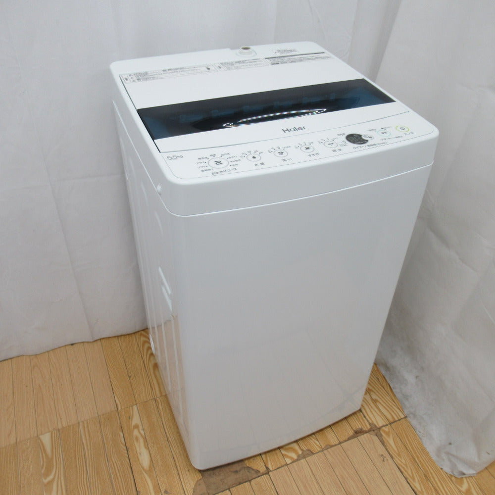 Haier ハイアール 全自動洗濯機 5.5kg JW-C55D-K 2021年製 ホワイト 