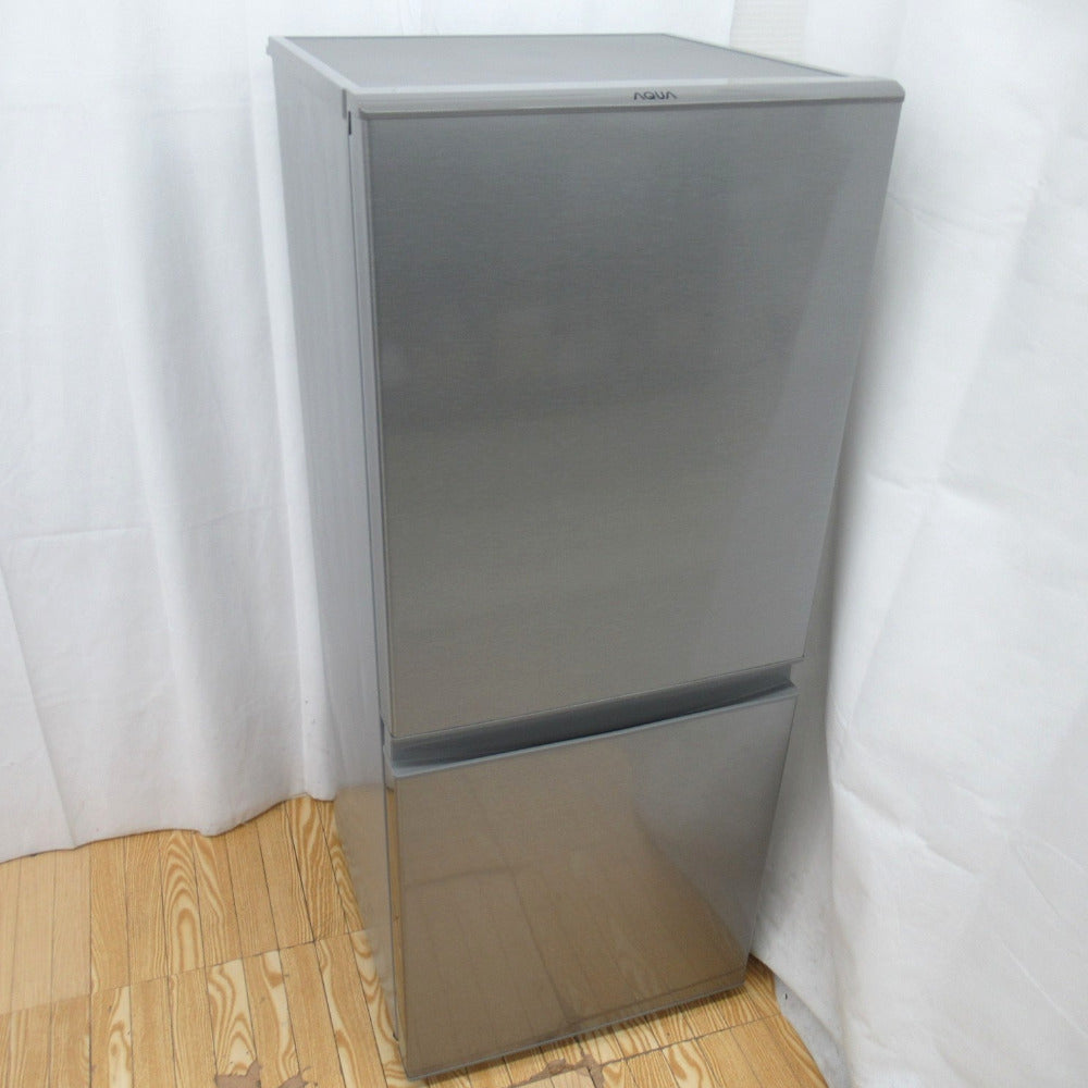AQUA アクア 冷蔵庫 126L 2ドア AQR-J13K-S シルバー AQUA 「AQR-13K-S 