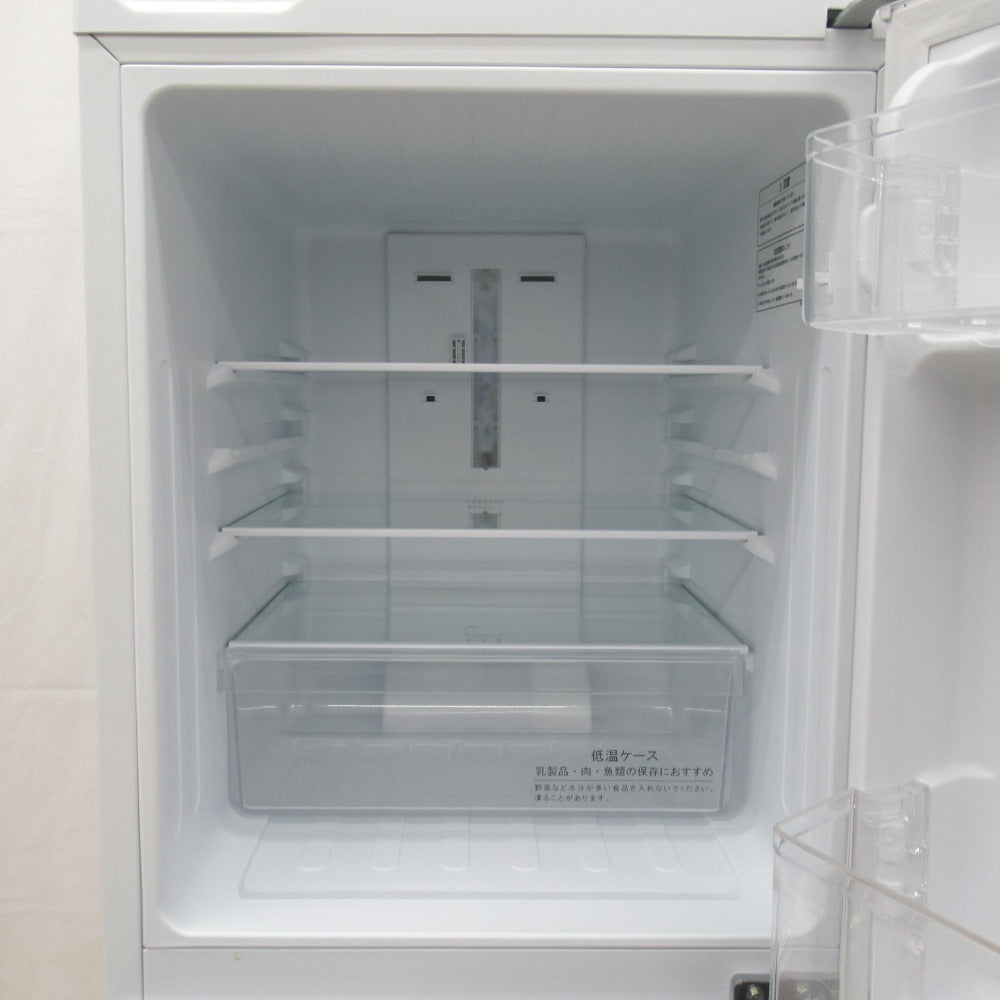 Hisence ハイセンス 冷蔵庫 ノンフロン 130L 2ドア HR-D1302 エディオンオリジナル パールホワイト 2019年製 一人暮らし 洗浄・除菌済み