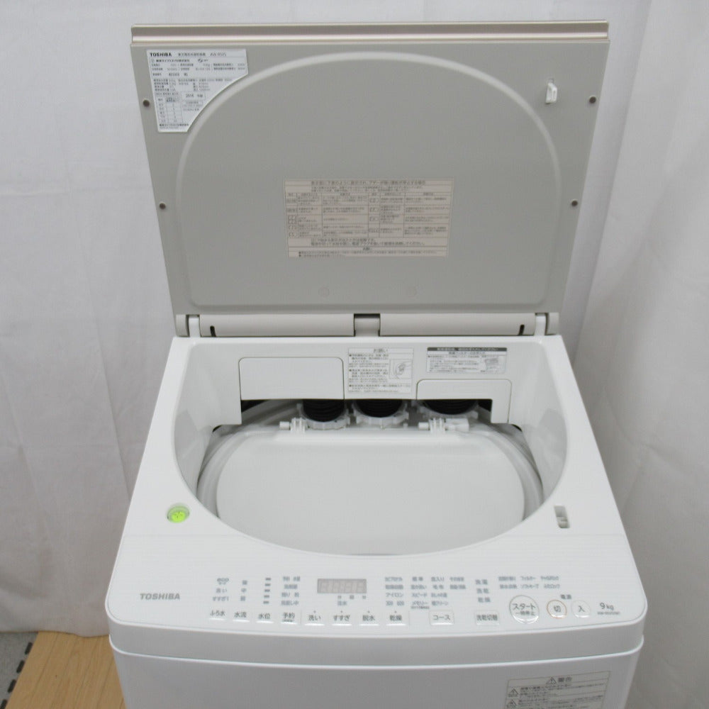 TOSHIBA 東芝 全自動電気洗濯機 AW-9SV5 9.0kg 2016年製 グラン