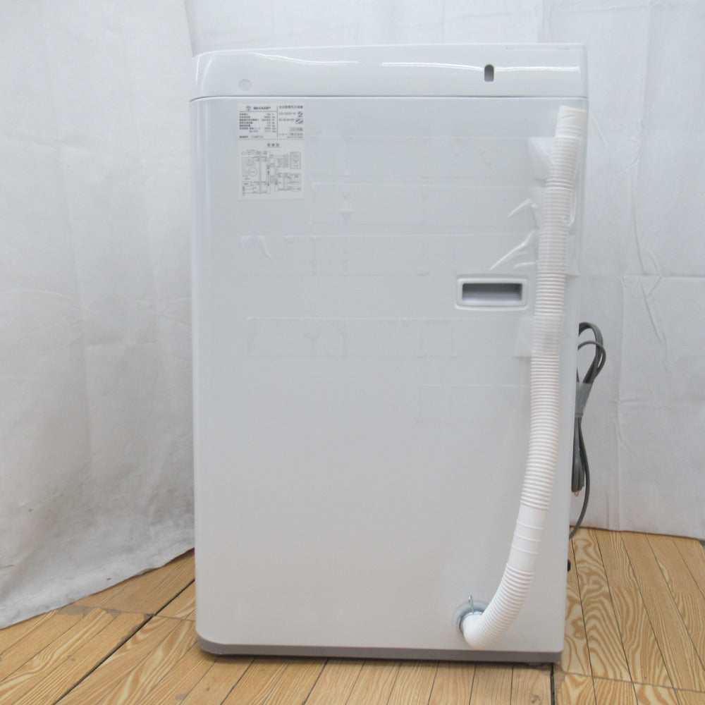 SHARP シャープ 全自動洗濯機 5.5kg ES-GE5F ホワイト 2022年製 送風