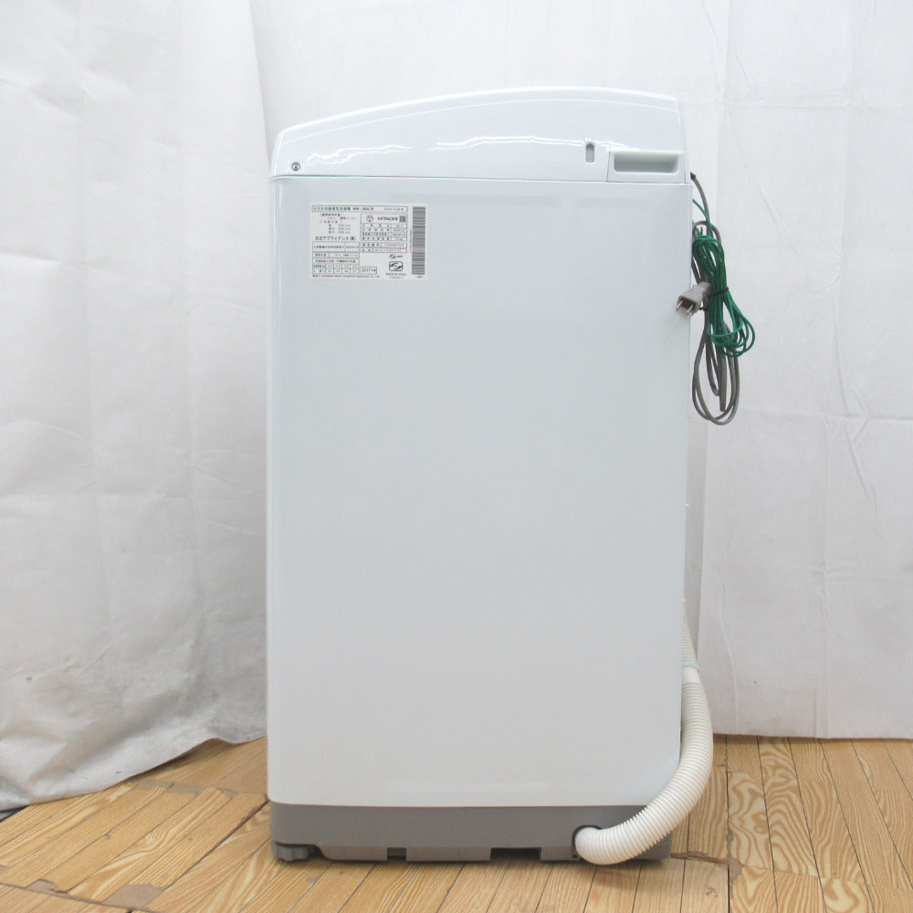 HITACHI 日立 全自動洗濯機 5kg NW-50A ピュアホワイト 2017年製 送風 