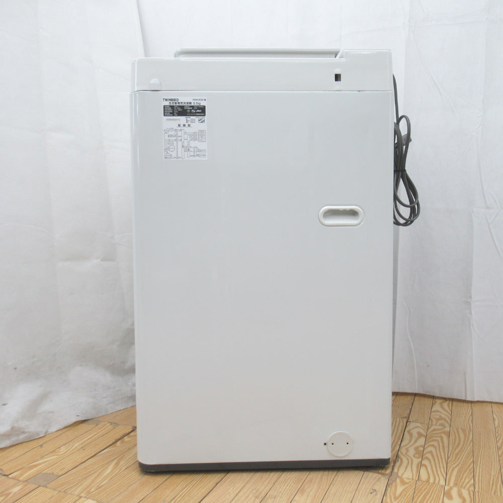 TWINBIRD ツインバード 全自動電気洗濯機 5.5Kg KWM-EC55 2019年製 簡易乾燥機能付 一人暮らし 洗浄・除菌済み ｜コンプオフ  プラス – コンプオフプラス 公式ショップ