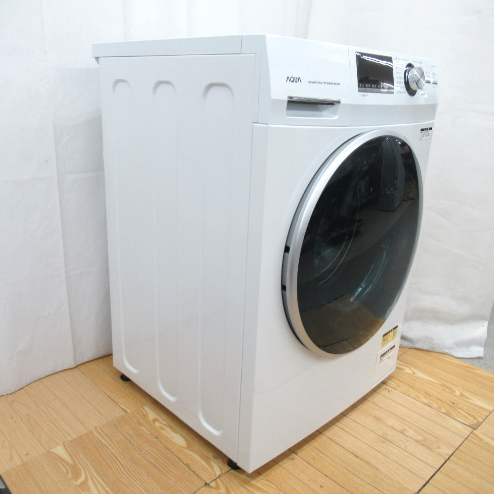 AQUA アクア ドラム式洗濯機 Hot Water Washing AQW-FV800E 8.0kg 2021年製 ホワイト 洗浄・除菌済み