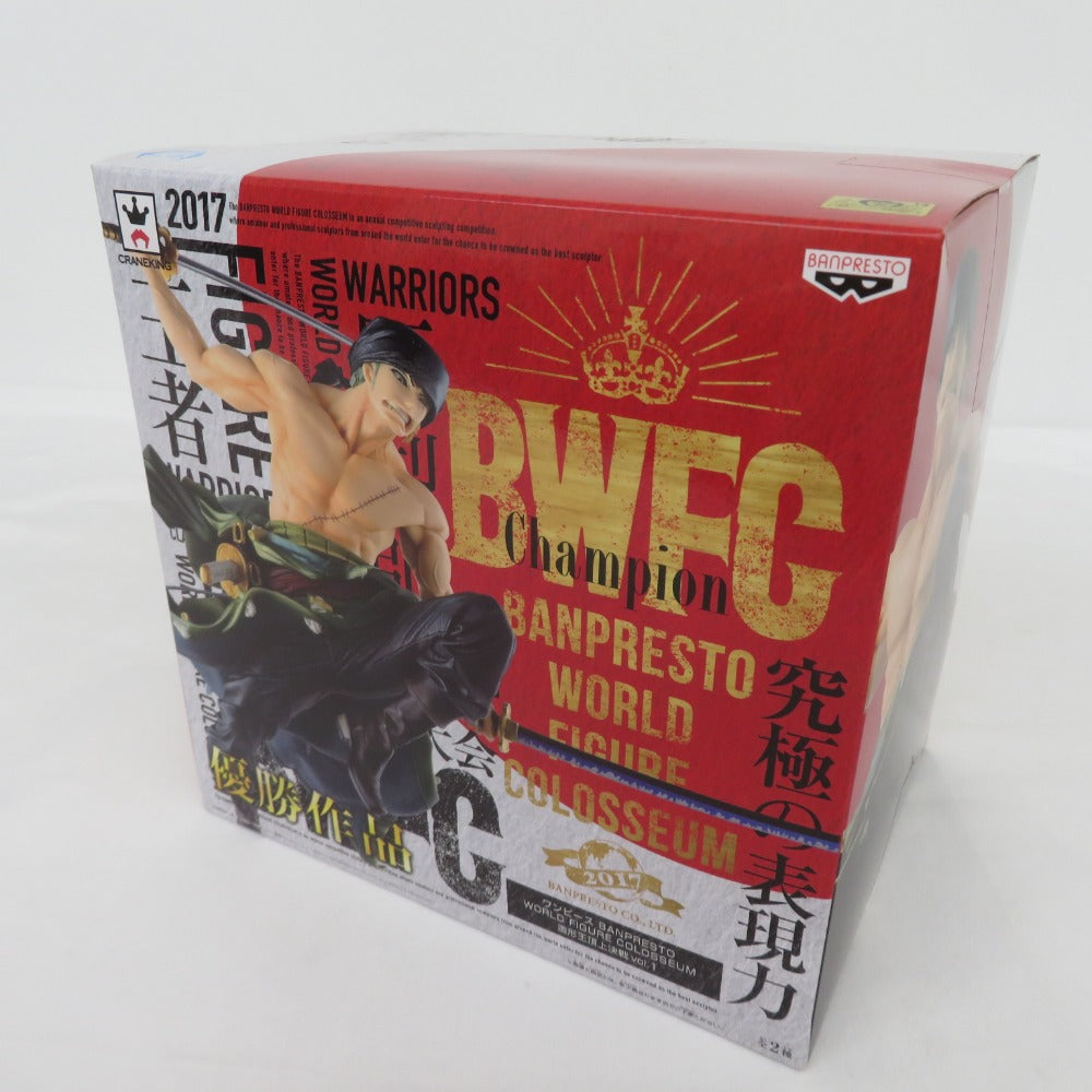 ワンピース WORLD FIGURE COLOSSEUM 造形王頂上決戦 vol.1 ロロノア・ゾロ 通常カラーver. BANPRESTO バンプレスト フィギュア 未開封品