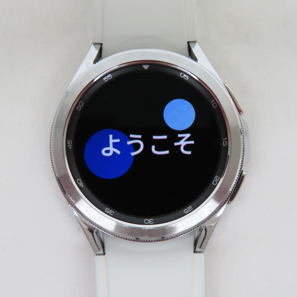Galaxy ギャラクシー 腕時計 Galaxy watch4 Classic 42mm シルバー GPS搭載 Wi-Fi Bluetooth NFC対応 SM-R880