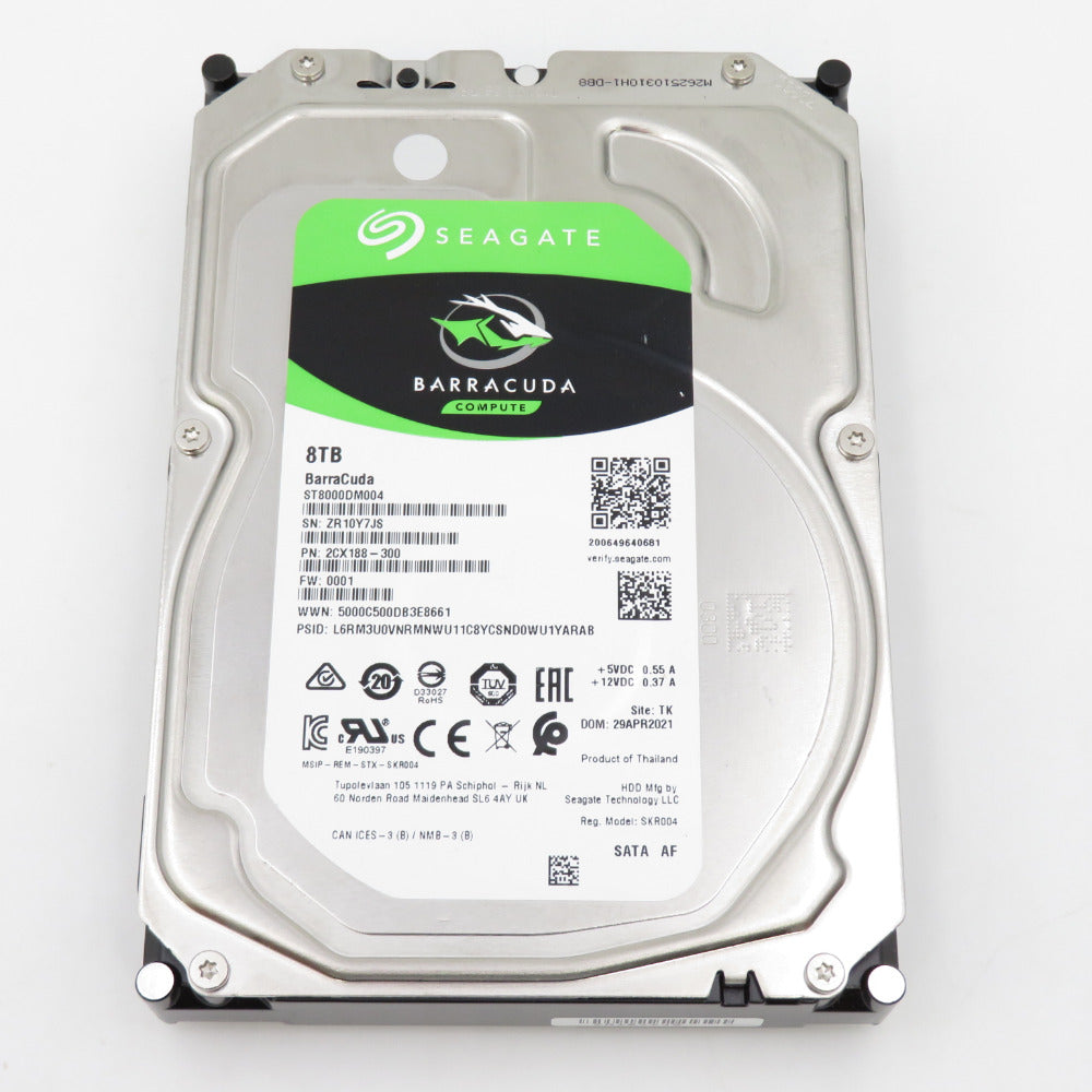 BarraCuda Seagate バラクーダ シーゲート 8TB 3.5インチ SATA6G BarraCuda 内蔵HDD ST8000DM004 本体のみ