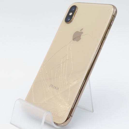 Apple iPhone XS (アイフォン テンエス) ジャンク品 docomo 256GB MTE22J/A ゴールド SIMロックあり ネットワーク利用制限〇 背面割れあり 動作未確認
