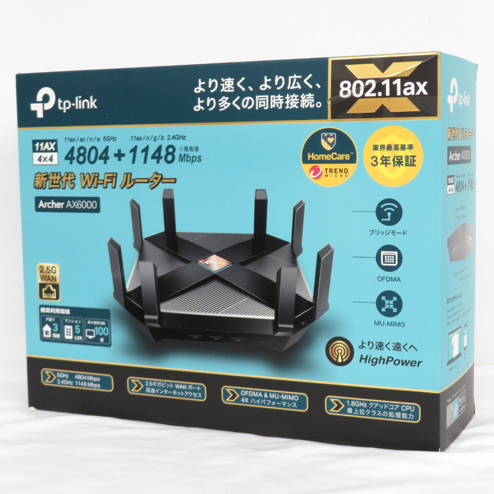 TP-Link WiFi 無線LAN ルーター Wi-Fi6 AX6000 iphone11 対応 11AX ...