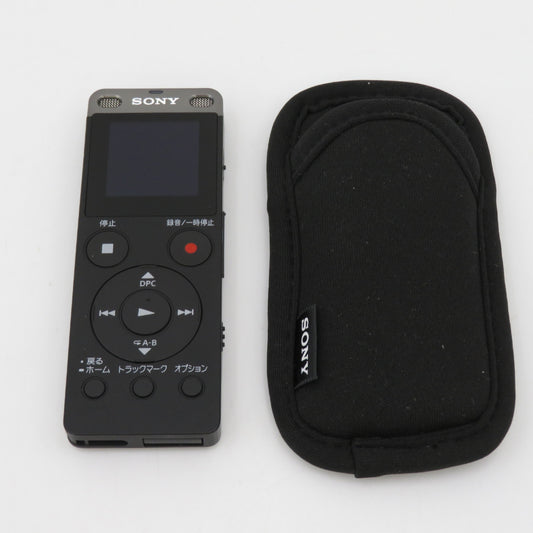 sony (ソニー) ICレコーダー 集音器 4GB ブラック ソフトケース付 ICD-UX560F 美品