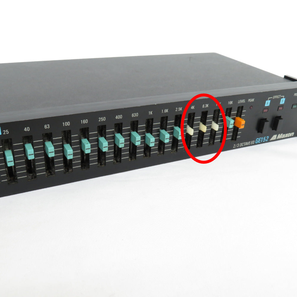 MAXON マクソン 音響機材 15バンド2chグラフィックイコライザー 本体のみ ※難あり※ GE152